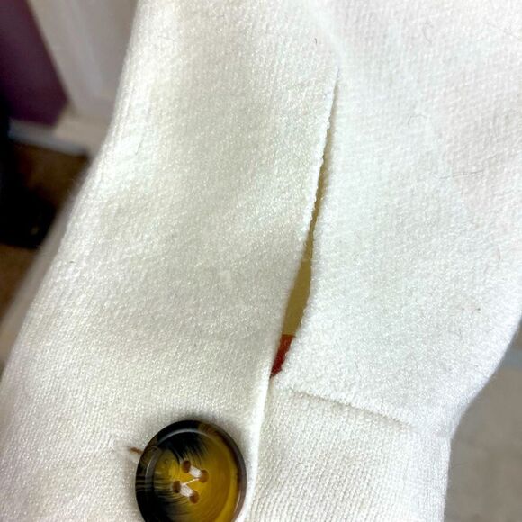 Truth by Republic Long Ivory Sweater Cardigan Shacket w/button flap pockets warm - Picture 6 of 11